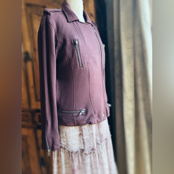 Chaser Moto Sweatshirt Fabric Jacket - Picture 4 of 11